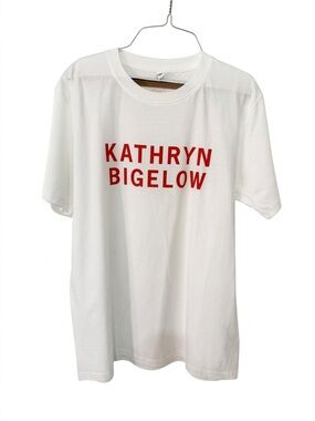 Girls on Tops Kathryn Bigelow Graphic Tee White Red Size Large